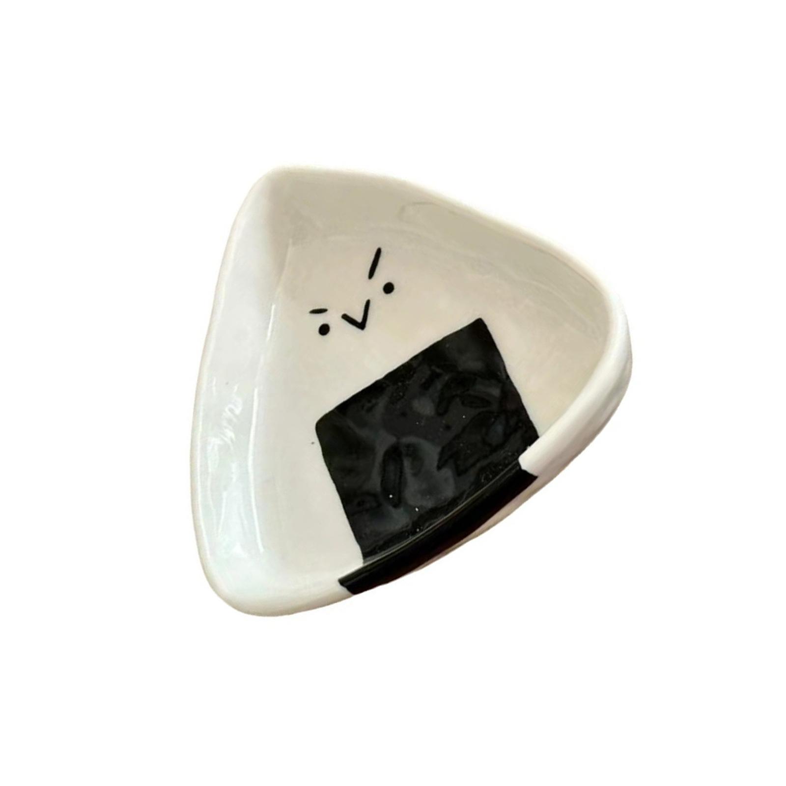 

Mini Triangle Ceramic Sauce Dish Perfect For Sushi And Bento Enhancing Dining Experience With Heat Resistant Design 1