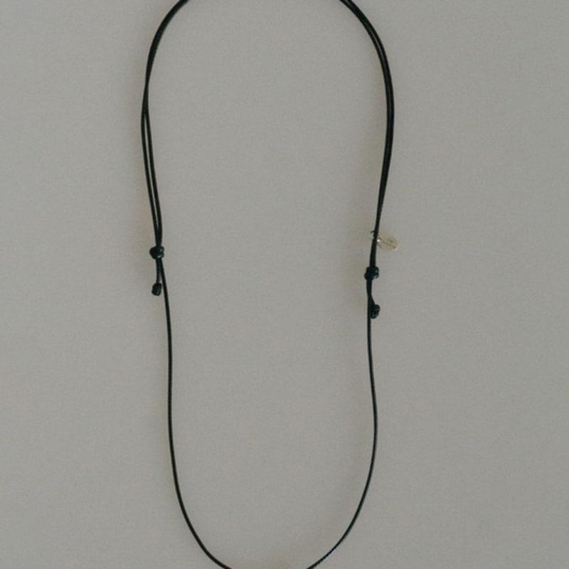 Oat Archive Drop Necklace, Black