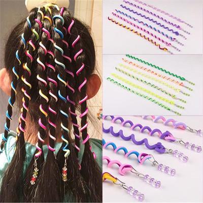6 pz/lotto Fascia per capelli color arcobaleno Fascia per capelli elastica per capelli