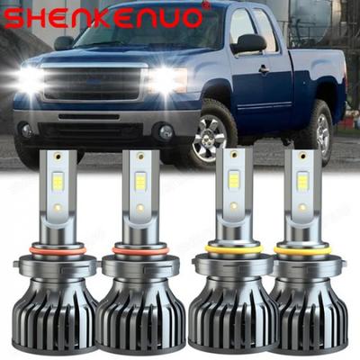 For GMC Sierra 1500 2500 1999 2000-2006 C/K Pickup LED Headlight High/Low Bulbs