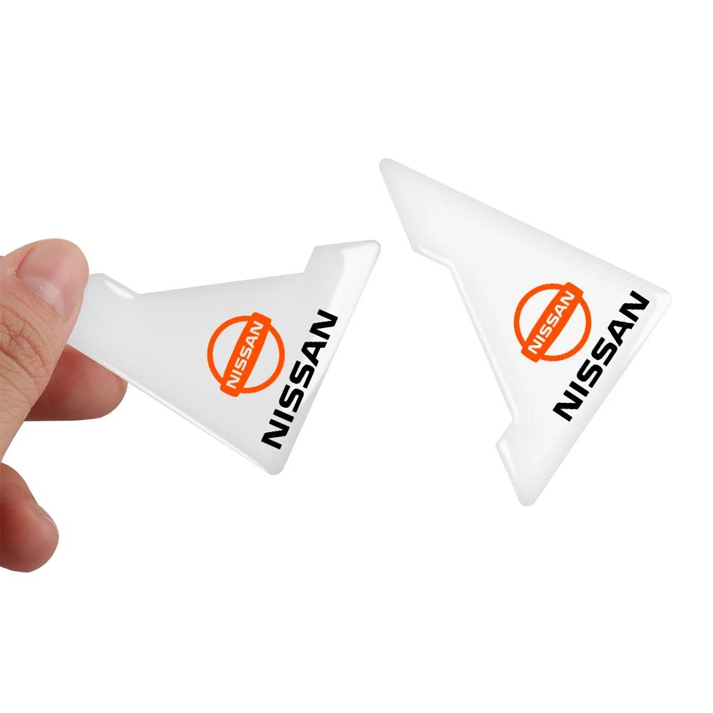 2/4PCS Transparent Car Door Corner Anti-collision Covers Stickers Center Cover For Nissan X-trail Tiida Versa Sentra Juke Rogue