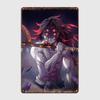 Kimetsu No Yaiba Kokushibo Poster Metal Plaque Club Bar Mural Painting Cinema Garage Classic Tin Sign Poster