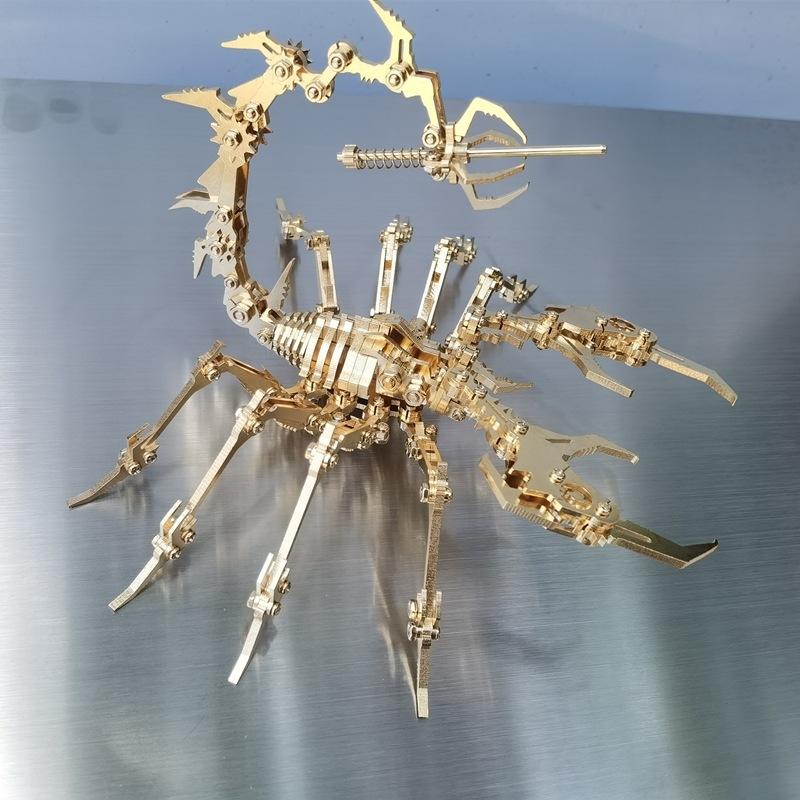 Punkové DIY 3D kovové puzzle z nerezové oceli, sestavený model se starověkými zvířecími hračkami, zvířaty, dárek pro děti i dospělé