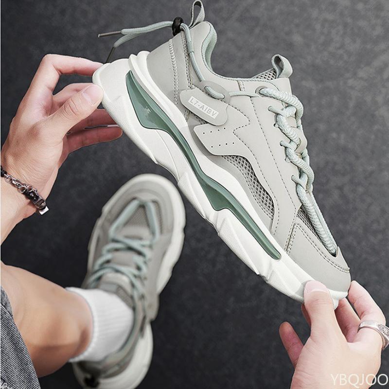 Modische und vielseitige neue lässige Schnür-Sportschuhe für Herren, Trend-Street, dicke Sohle, höhenerhöhend, Sportschuhe für Herren