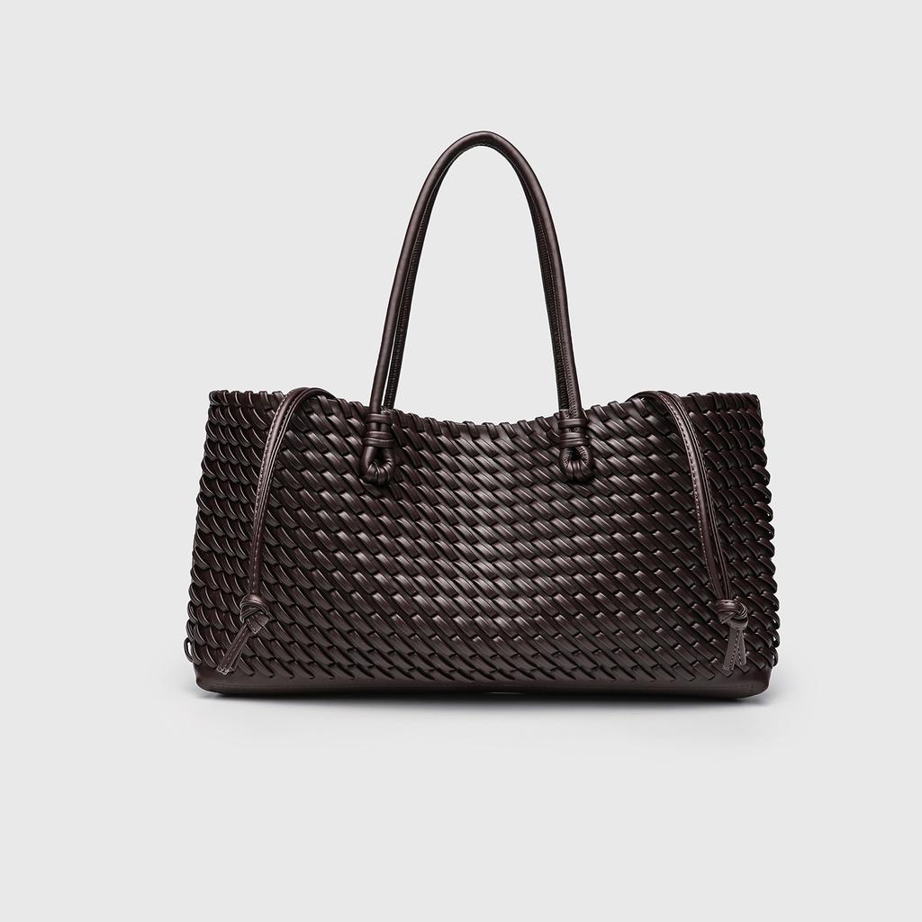 Zr Niche Commuter Woven Portable Shoulder Bag Fashionable Versatile Large-capacity Tote Bag Mother and Child Bag