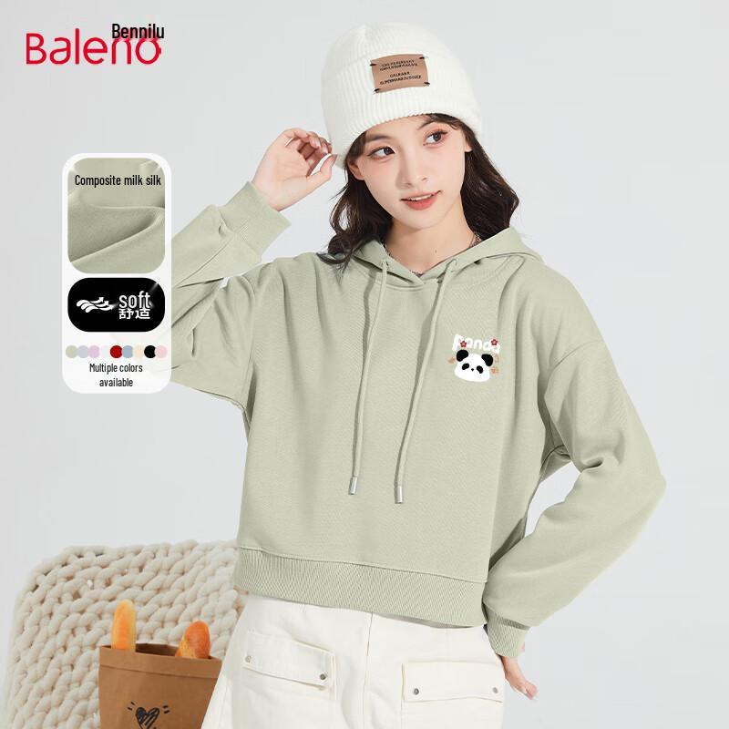 

Baleno Women s Trendy Short Hooded Sweatshirt L