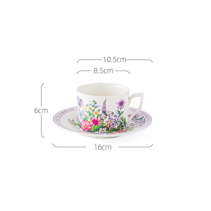 

Ceramic Coffee Cup Saucer Set Retro Gift Box High-quality Mug Souvenir High-end Cup Home Desktop