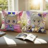 Anime P-Pripara Pillow Case Sofa and Living Room Decorative Cushion Covers Dust-proof and Mite-proof Invisible Zipper