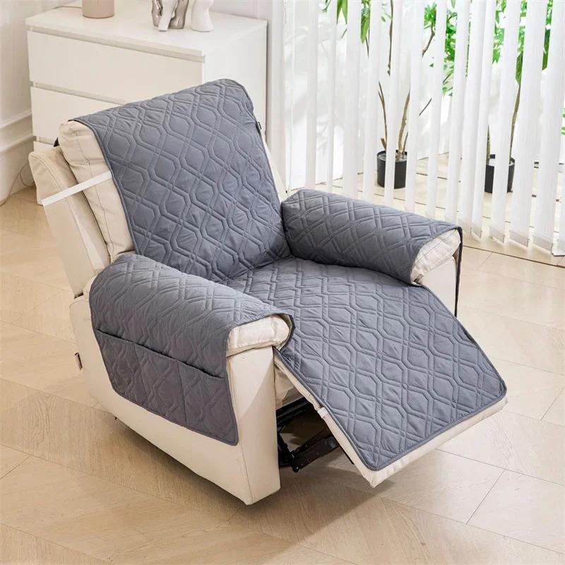 Waterproof Recliner Sofa Cover for Living Room Pet Kids Armchair Cover Anti-cat Scratch Single Sofa Slipcover Funda Sillon Relax