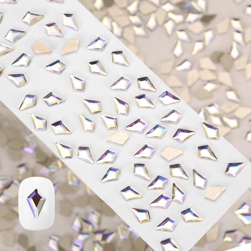 Crystal Moonlight Special-Shaped Diamond Cold Blue Moonlight Flat Bottom Diamond Mixed Horse Eye Water Drop Love Nail Art Diamond Jewelry