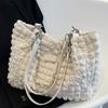 2025 summer underarm fold bubble shoulder bag women's large-capacity casual foreign style tote bag fashion women's bag