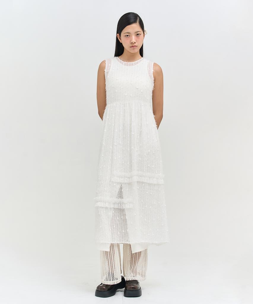 Editeom Defective Dress-White
