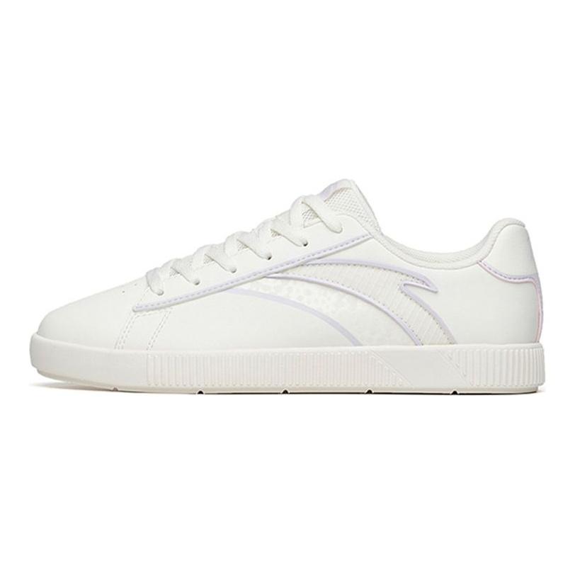 Anta Casual Low-Top Skate Shoes Women sneaker White Purple 122228060-4