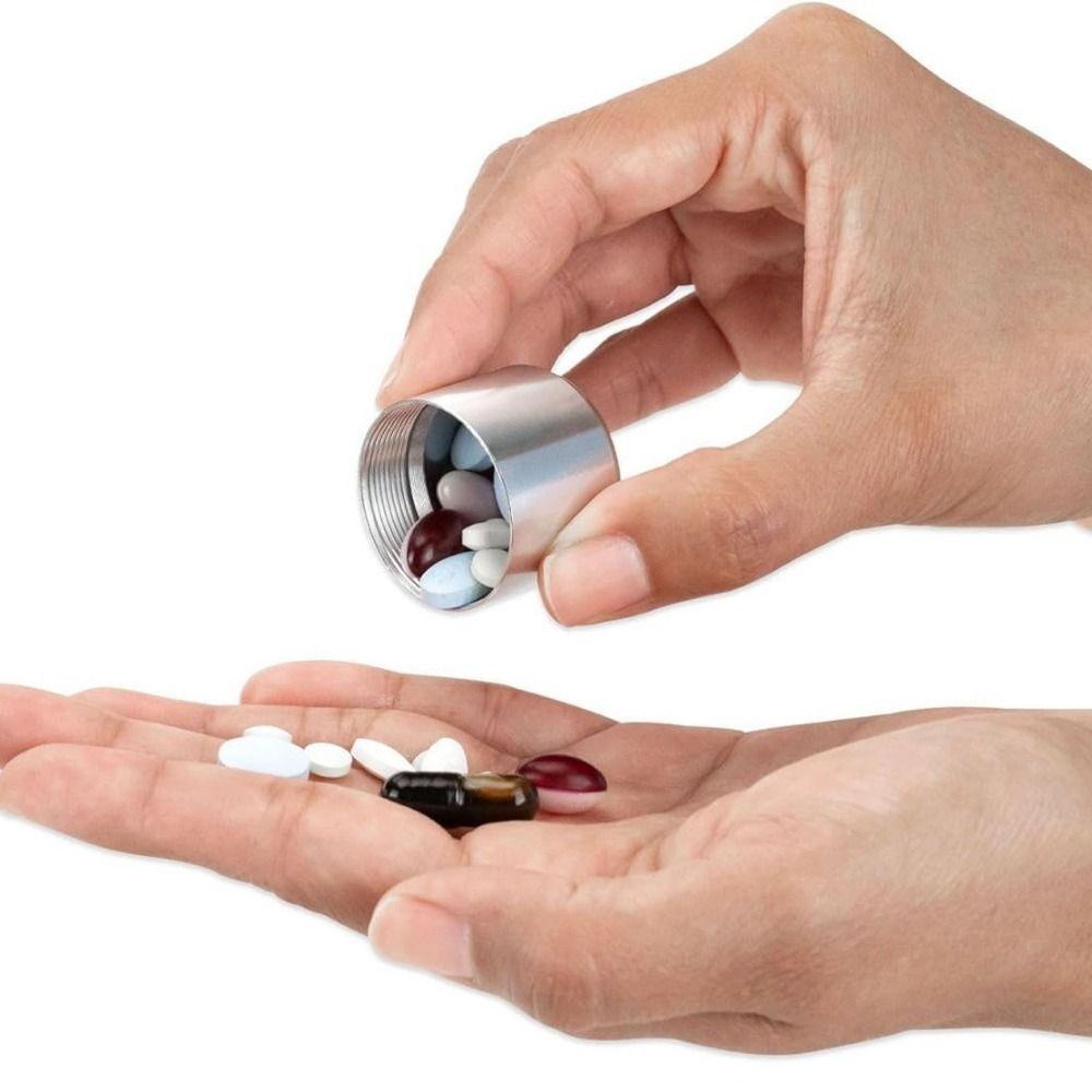 New Small Pill Box Mini Medicine Container Vitamins Medicine and Fish Oils Pill Case  Swimming