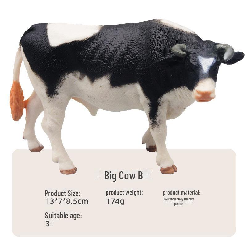 Creative Farm Cow Educational Toy - Small Animal Model for Children
