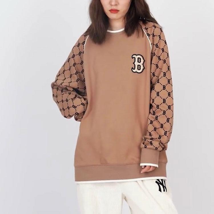 New MLB Knitwear Unisex Dark Beige 3AMTM0814-43BGD
