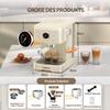 For 04E Electric Semi-Automatic Coffee Maker Cappuccino Espresso Latte Machine for Hotel Outdoor & Car Use 20 Bars Pressure