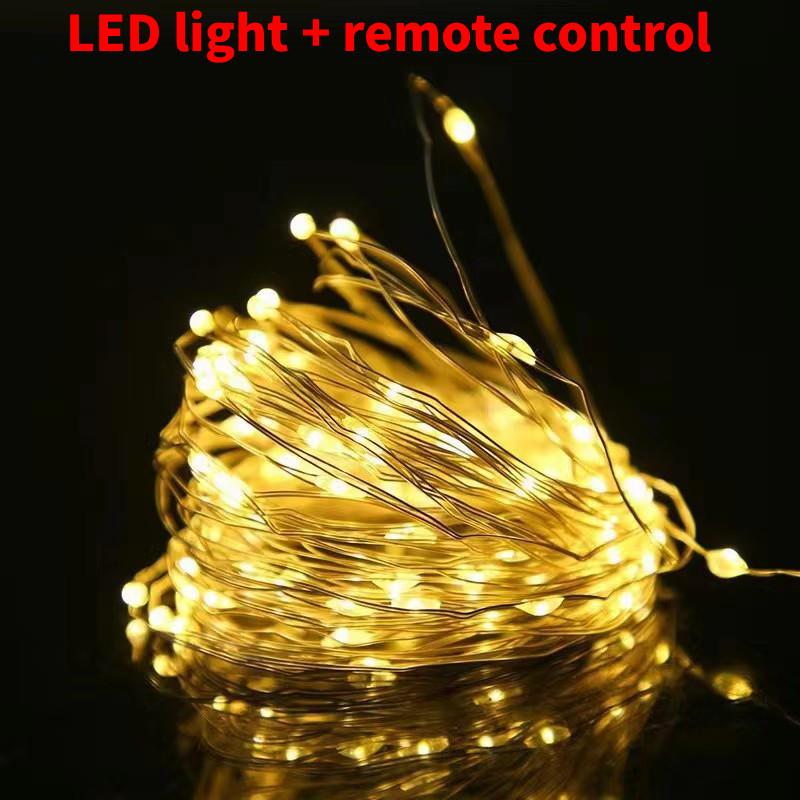 

Wire String Copper Fairy Light With Remote Control For Christmas Festivities Warm White,3m(30LED)