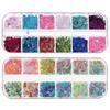 Nail Art Glitter Butterflies Nail Sequins for Manicure 8 Boxes Set