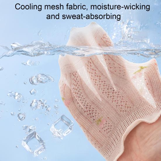 1 Pair Baby Cotton Mesh Ruffle Socks Thin Summer Crew Socks for Newborns Girls Breathable Seamless Soft Kids Socks for Infant & Toddler
