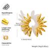 Exaggerated Geometric Stud Earrings Smooth 18K Gold Plated Stainless Steel Earrings for Women Creative Popular Party Jewelry