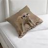 Cute Baby MMeerkat Fashion Square Pillow Case Durable Throw Pillow Cover for Sofa Couch Chair