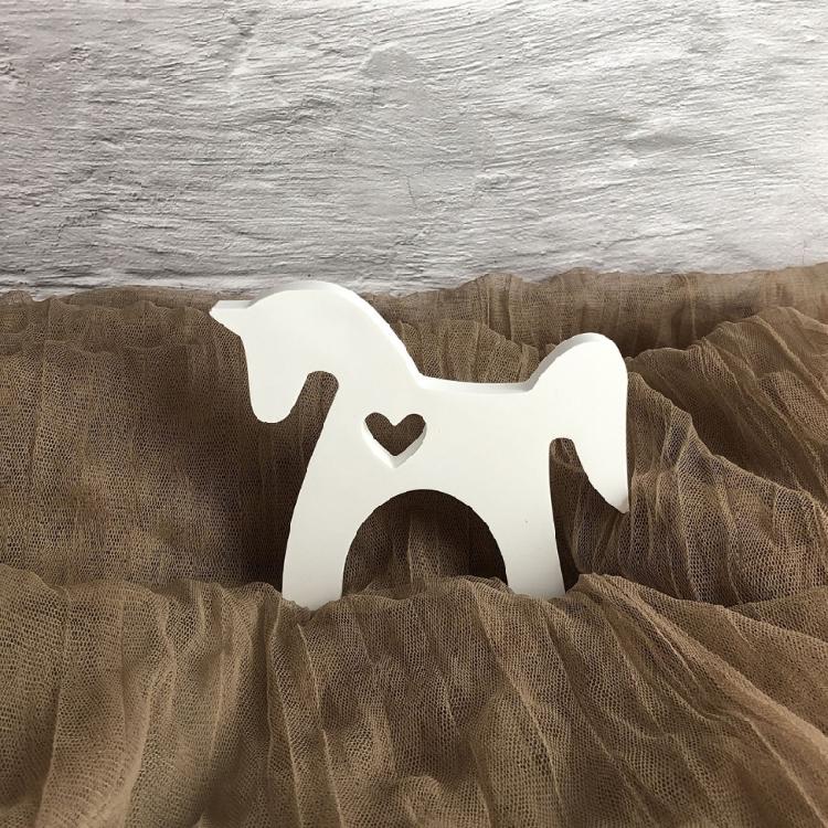 Sweet Mini Ponies Shape Silicone Mold Horse Hollowed Heart Figurine Mould For DIY Cement Statue And Resin Craft Projects