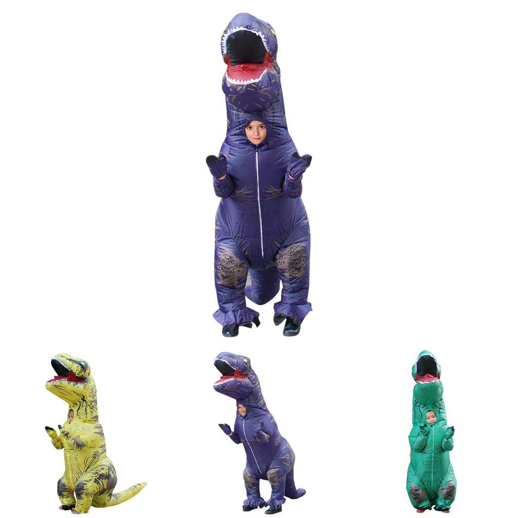 Unisex T-rex Inflatable Dinosaur Costume With Compact Storage And Comfort