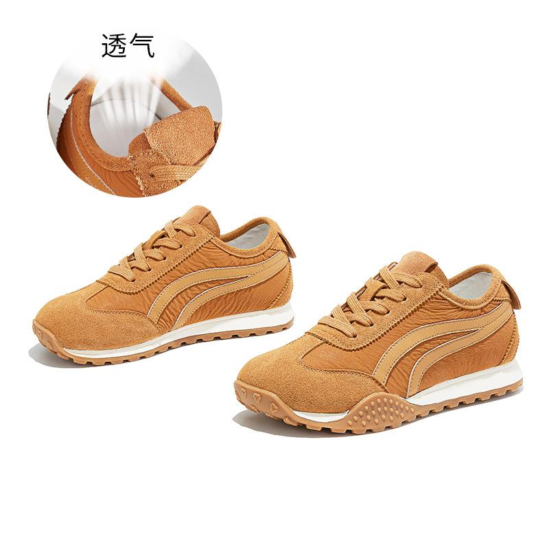 Retro Leather Forrest Gump Shoes Women's 2025 Autumn New Shoes Women's Sports Training Shoes Casual Versatile Fashion Women's Shoes