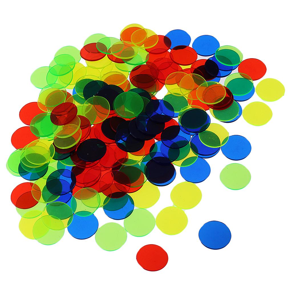 1200x Professional Bingo Game Chips Counting Plastic Multicolor