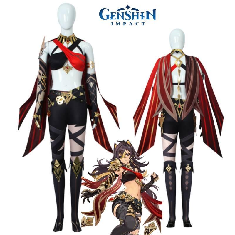 Impact Genshin Dehya Cosplay Costume Suit Game Anime Sexy Party Outfit Halloween
