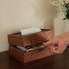 Vintage Wooden Tissue Box HomePaper Box Dining Table Decoration Tissue Case Kitchen Countertop Tissue Storage Napkin Boxes Gifts