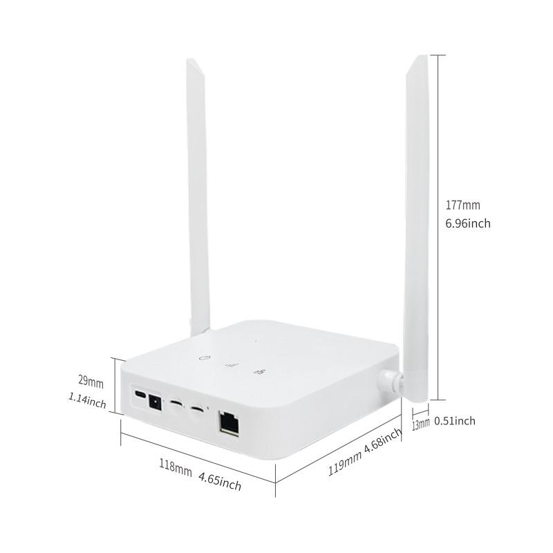 Dual SIM 4G LTE Single-Band WiFi 6 Router - Plug & Play for Home and Office