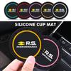 2pcs Silica Gel Car Coaster Water Cup Holder Anti Slip Pad Mat For Renault Arkana Captur Twingo Talisman RS Line Logan Duster S555