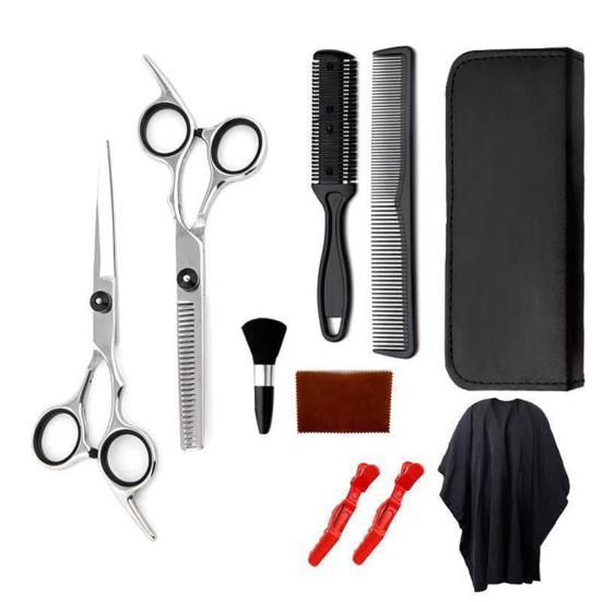 10Pcs/Set Hair Scissor Wear-Resistant Professional Anti-deformed Barber Shop Cutting Machine Hair Shaver Clipper for