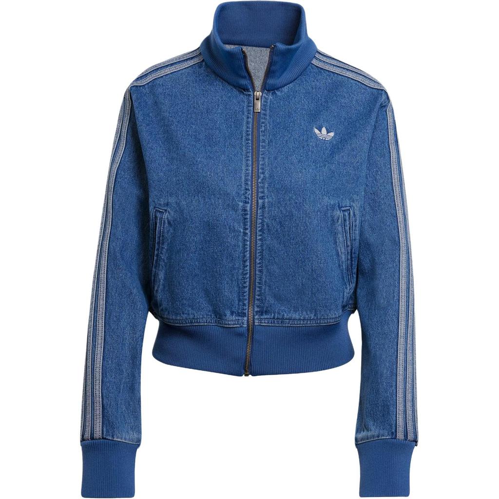 adidas Women's Adicolor Denim Track Top Indigo Denim JD2570