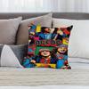 Musik A-ACDC Band Kissenbezug Kurzplüsch Beidseitiger Druck Quadratische Kissenbezüge Sofa Heim Kissen Deko