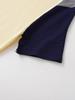 European Spring 2026 Women's Short Sleeve Color Block Knitwear