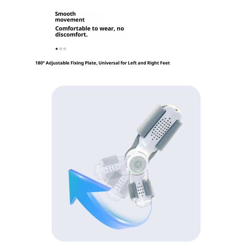 Korektor vbočeného palce Nastavitelný knoflík Oddělovač prstů palce Velikost pro muže i ženy Korektor překrývajících se kostí palce