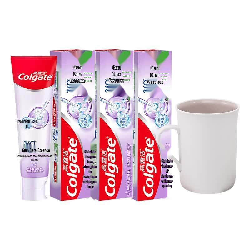 Зубная паста Colgate 360 для ухода за деснами с стаканчиком-ополаскивателем (3-Pack)
