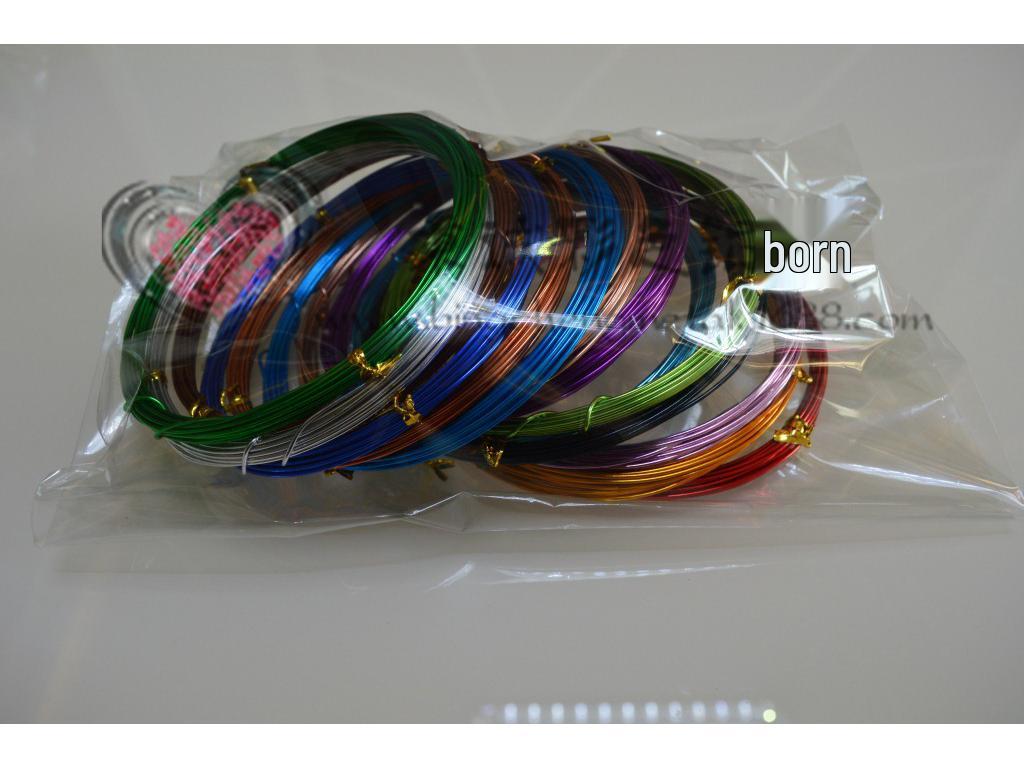 Colored 3.0mm x 5m Anodized Aluminum Wire for Handmade Bicycle Weaving and DIY Modeling