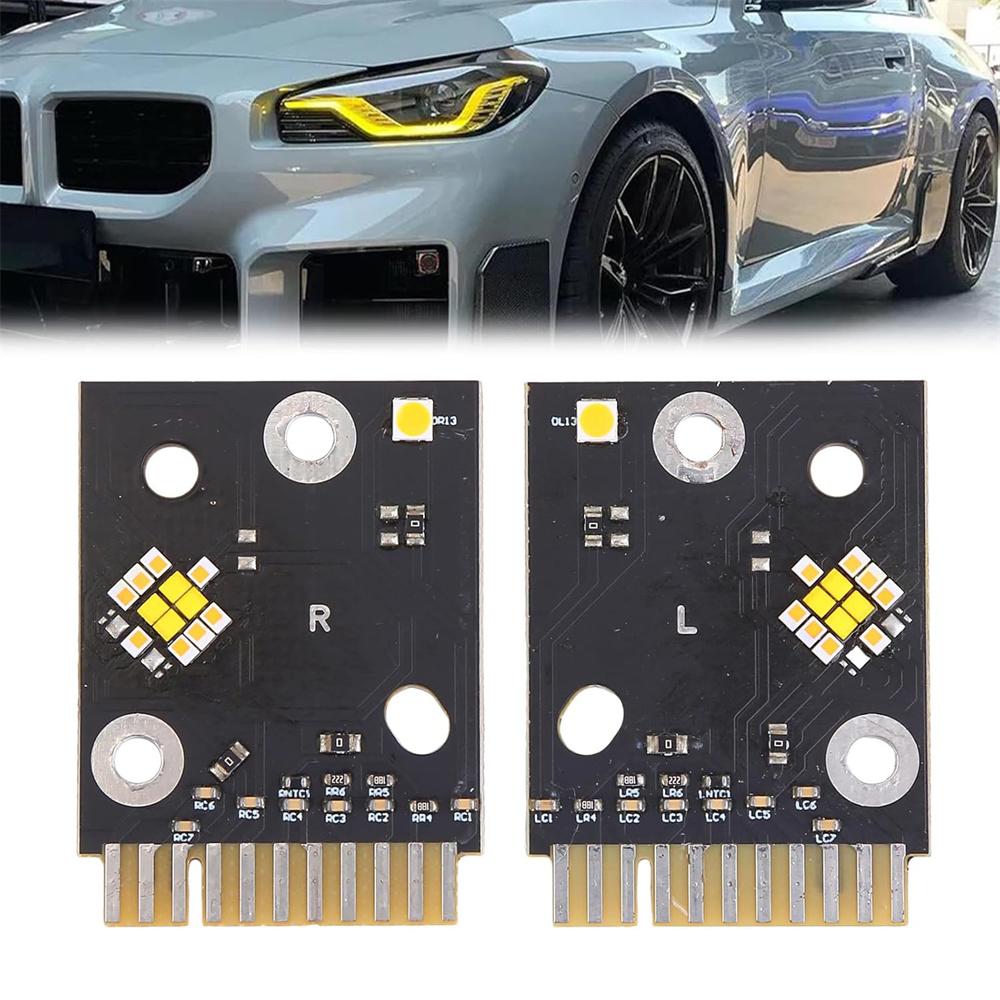 

Daytime Running Light LED Boards Yellow DRL For BMW G87 G42 M2 M240I 2023-2024
