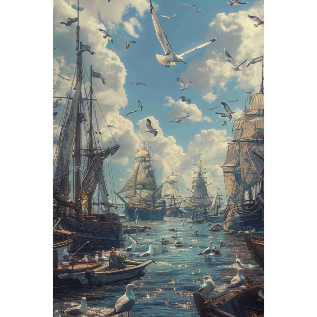 Vintage Nautical Metal Wall Art, Old Sailing Ship Pirate Decor, Home Wall Decor