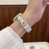 Bow & Star Spliced Denim Leather Strap For Apple Watch Series 11 10 9 8 7 6 SE 5 4 Ultra 3, iWatch 49/46/45/44/42/41/40/38mm Women Bracelet