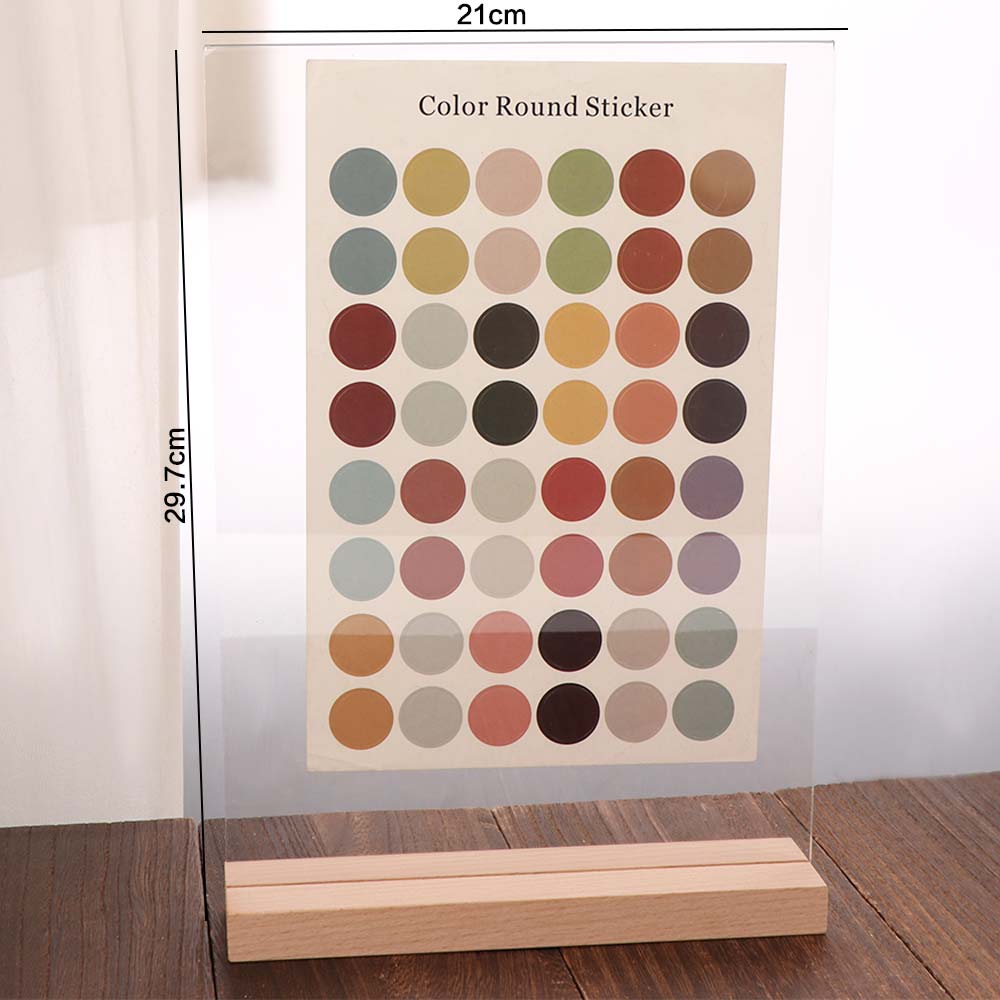 2 Uses Menu Paper Display Stand Highly Transparent Acrylic Table Number Holder Restaurant