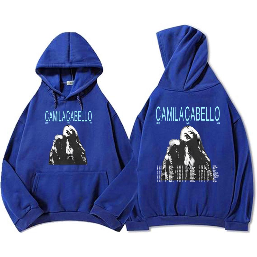 Camila Cabello Yours.C Tour 2025 Hoodies Langarm Fleece Herren/Damen Sweatshirts Grafik Kleidung Tasche Kapuzenpullover Männlich