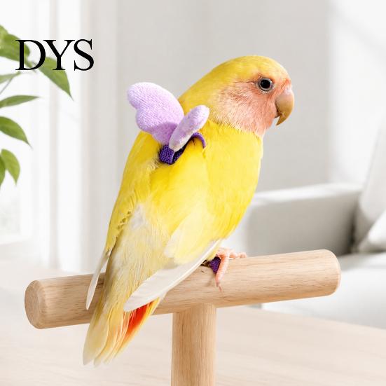 Lightweight Feathered Pet Supplies Parrot Harness And Leash, Adjustable Bird with 2m Elastic Soft Wing Training Rope, Cute Wings for Conure