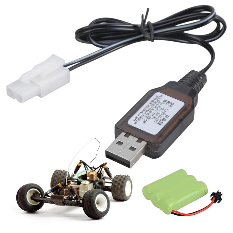 Portable USB Charging Cable Power Cord for Remotes Control Toy Batteries 8.4V 250mA With Safety Circuit Protections