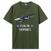 Vintage Flying F18 Hornet Navy Aviation Pilot Gift Tshirt Tees Unisex Cottno T Shirt Streetwear