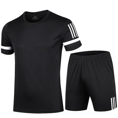 Quick Drying Breathable Sports and Leisure Suit for Men, Summer Short Sleeved Shorts for Men